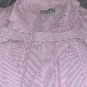 Almost Famous Light Pink Striped Top